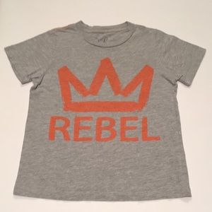 Peek boys size small (4/5) grey Tee shirt